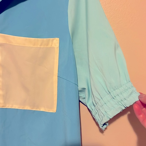 M ChicMe Summer Women Button Down Shirt Tops Short Sleeve Casual Pocket Tunic - Picture 11 of 17